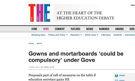 Gowns and mortarboards could be compulsory under Gove